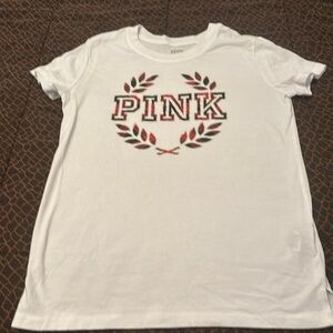 White PINK t shirt